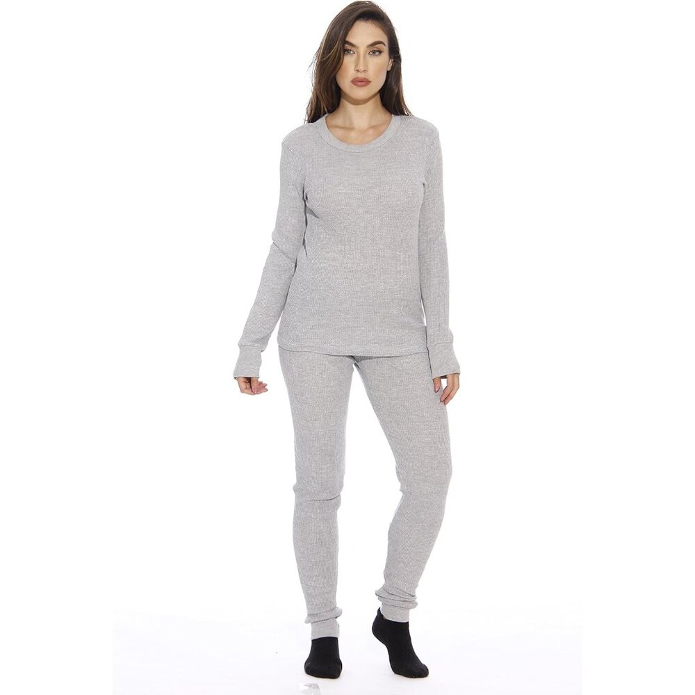Women's Thermal Underwear Pajama Set Cotton Polyester Cozy Layering